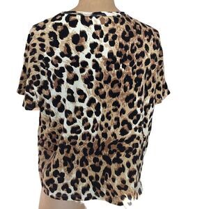 Zara leopard print crop top